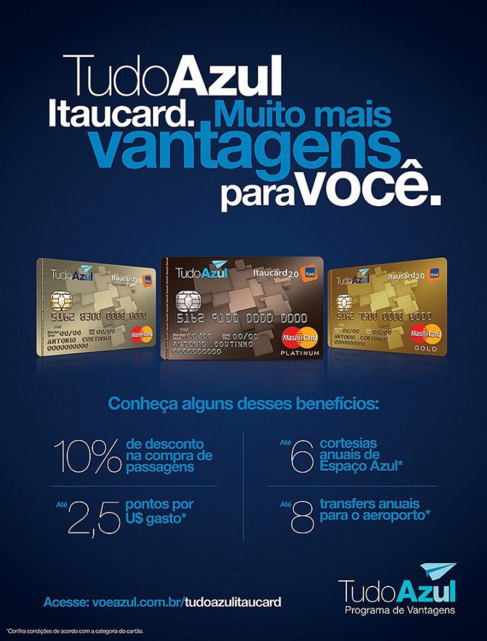 Folder do cartão TudoAzul