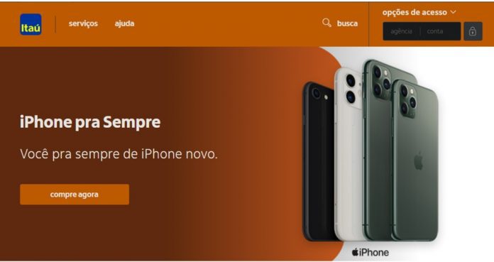 Iphone Para sempre, Nova parceria com o itaú: