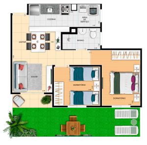 Ilhas do Caribe planta