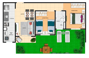 Ilhas do Caribe planta