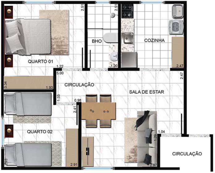 Residencial Nascente das Águas planta