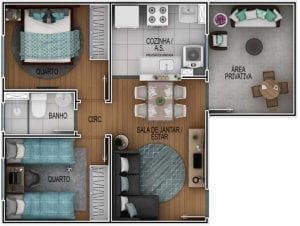 Residencial Bendorf planta baixa