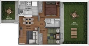 Residencial Mata dos Colibris planta