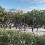 Parque das Flores bicicletário