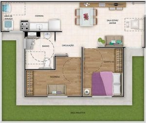 Quadra 204 planta