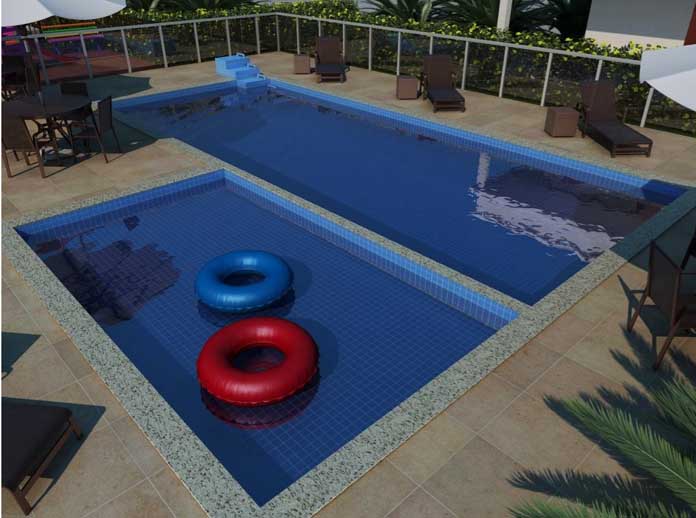 Residencial Outono piscina