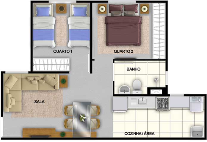 Total Ville Planaltina planta