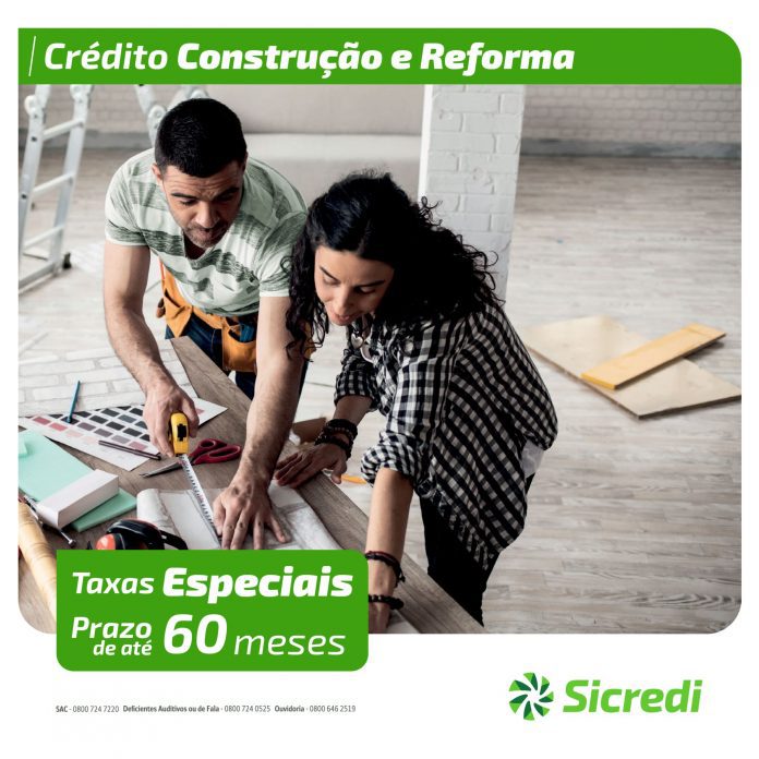 Crédito para construção e reforma Sicredi