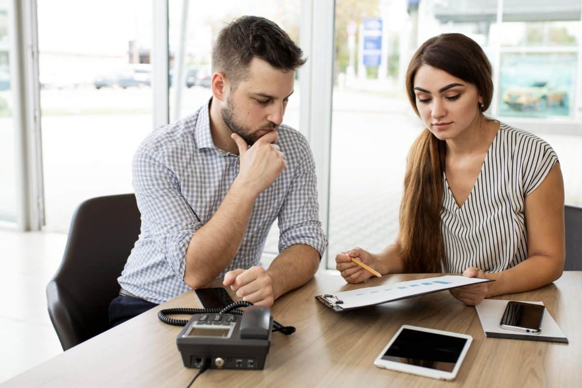 A man learning about an Unsecured Personal Loan.