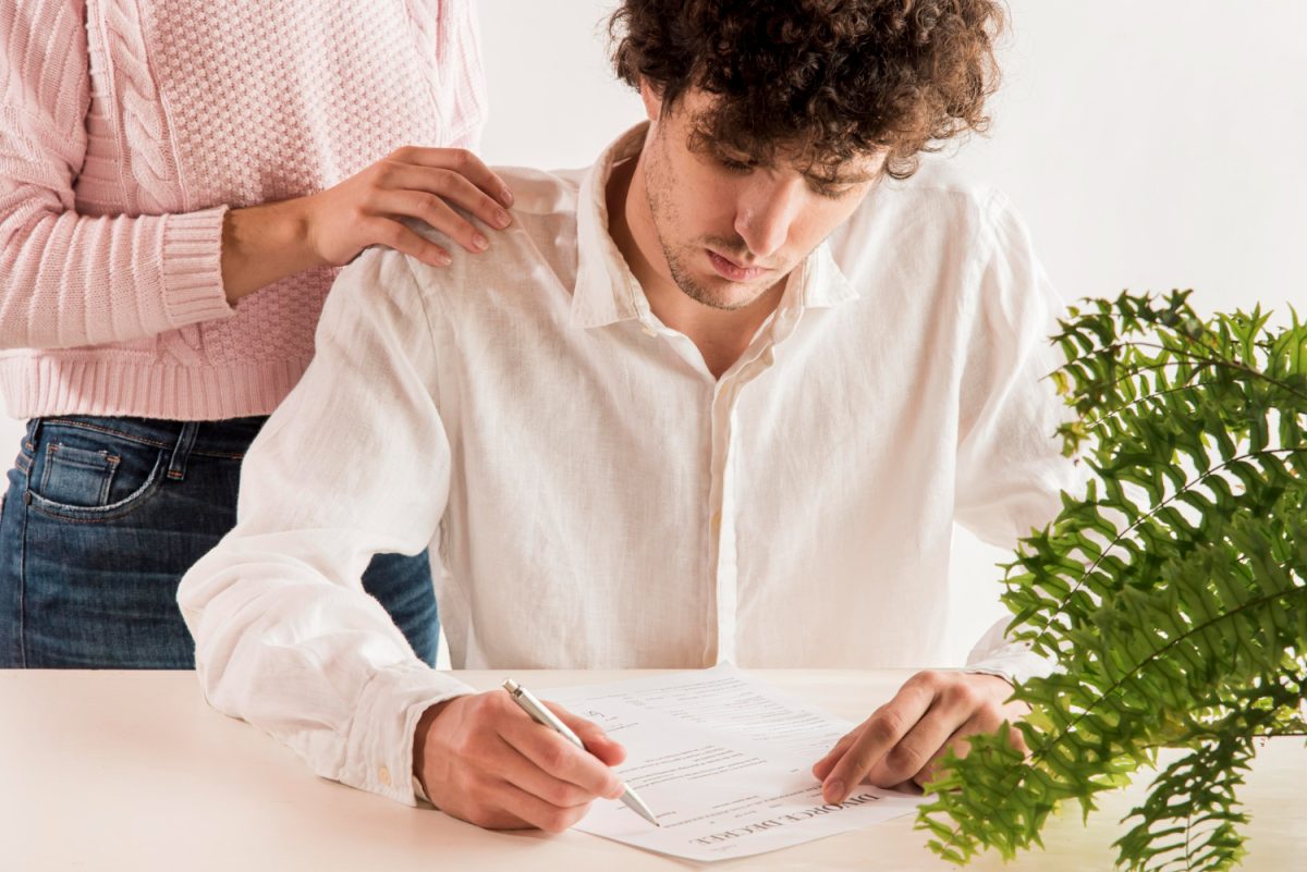 a man dealing with Missed a Credit Card Payment.
