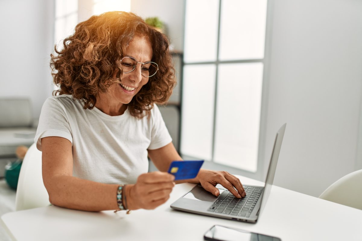 grandmother opening a bank account