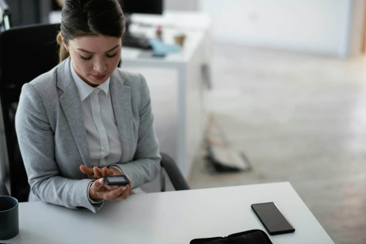 Woman after Consolidate credit card debt