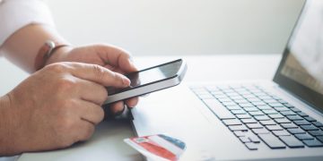 a person getting a Bank statement.