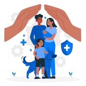 Família protegida pelo programa Meu INSS