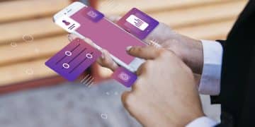 Homen utilizando o pix automático no seu aplicativo do banco
